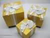 1Sets 3in1 Nesting Gift Box with Ribbon on Top Yellow