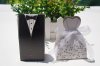 4Packs x 10Pcs Bride & Bridegroom Bomboniere Boxes Wedding Favor