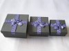 1Set 3in1 Polka Dotted Ribbon Gift Boxes - Black