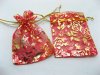 100 Red Organza Drawstring Jewelry Gift Pouches 7X9cm