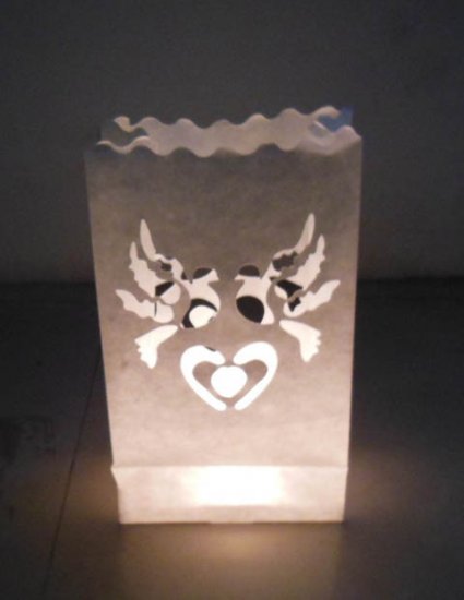 10X Doves Candle Bag Lantern Bags Wedding Party Favor - Click Image to Close