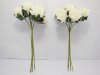 12BundleX6Pcs Craft Scrapbooking Wedding Decor Rose - Ivory