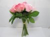 1X Rose Bridal Bouquet Wedding Artificial Flower Pink