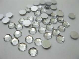 500 Silver Flat Back Diamonds Rhinestones 10mm