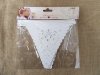 10Pcs White Heart Dove Flags Bunting Banner Garland Party Weddin