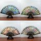 10Pcs Chinese Silk Embroidered Flower Folding Fans