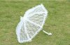 1X White Lace Wedding/Bridal Ruffle Parasol Umbrella