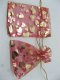 100 Red Drawstring Jewelry Gift Pouches 7x9cm