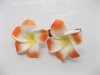 50 New Orange&Yellow Fabulous Foam Frangipani Flower 8x3.5cm