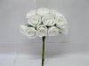 12BundleX12Pcs Craft Scrapbooking Wedding Decor White Rose