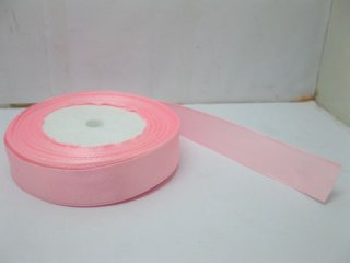 10Rolls X 25Yards Pink Satin Ribbon 18mm