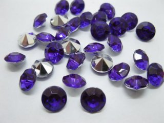 1000 Diamond Confetti 10mm Wedding Party Table Scatter-Purple