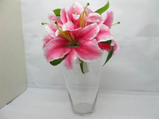 1X Wedding Clear Glass Wide Top Table Flower Vases