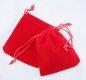 50 Red Velvet Drawstring Gift Jewelry Pouches Good Quality