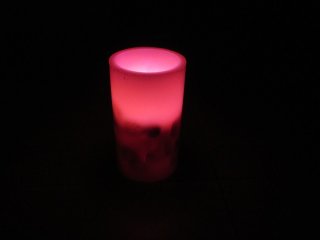 3Pcs Pink Shell Flameless LED Candle Set Electronic Candle