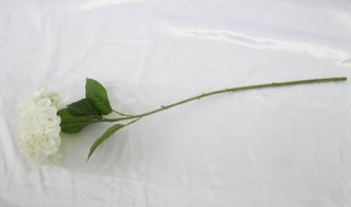 1X White Hydrangea Stem Wedding Flower Favor