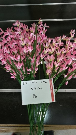 10Pcs Pink Flower 54cm Long we-flo192 - Click Image to Close