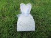 50Pcs White Bride Bomboniere Boxes Wedding Favor w/Ribbon