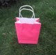 48 Bulk Kraft Paper Gift Carry Shopping Bag 33x26x12cm Pink