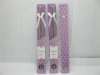 10Pairs Stainless Steel Chopsticks in Artistic Sleeve - Purple