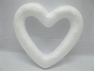 100Pcs Polystyrene Foam Hollow Heart Decoration Craft DIY 100mm
