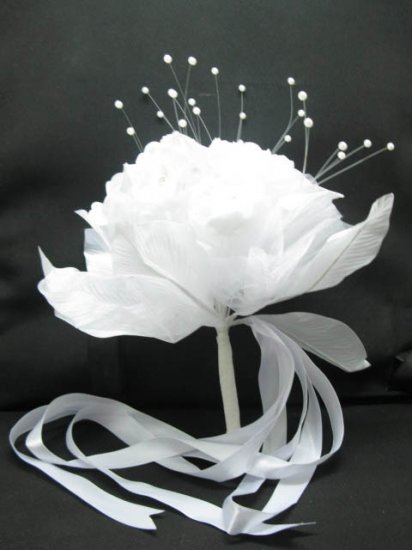 1X New Artificial Wedding Bridal Bouquet - Click Image to Close