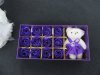 A Set of 12Pcs Purple Artificial Rose Flower with Doll Mother's