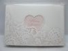 10Pcs New White&Pink Wedding Invitation Flower