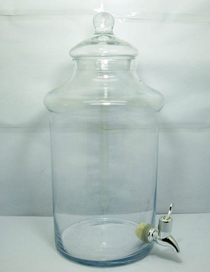 1X Apothecary Drink Beverages Dispenser Jar w/Tap 38cm High - Click Image to Close