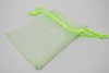 100 Green Drawstring Jewelry Gift Pouches 8x6cm