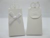 25Pcs White Triangle Bomboniere Gifts Boxes Wedding Favor