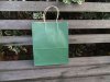 48 Bulk Kraft Paper Gift Carry Shopping Bag 27x22x11cm Green