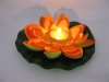 24 Orange Floating Lotus Flower with Candle Wedding Decoration