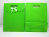 12 New Green Gift Bag for Wedding 26x19.5cm