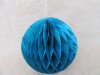 10X Blue Tissue Paper Pom Poms Honeycomb Balls Lanterns Wedding