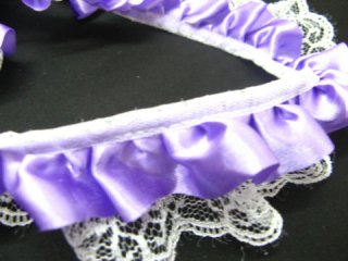 45 Yards Purple Satin Ribbon Lace Lacemaking Craft Trim
