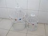 1Set 2in1 Luxury Hanging Bird Cage W/Rhinestone