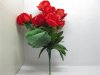 1X Bridal Bouquet Holding Flowers Wedding 12-Heads Red