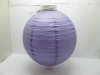 5Pcs Plain Purple Led Paper Lanterns w/Mini Bulb 25cm