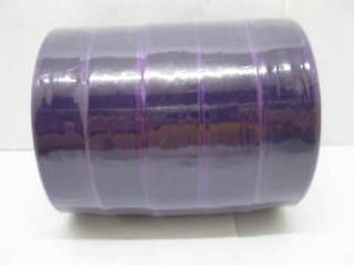5Rolls X 50Yards Dark Purple Organza Ribbon 25mm