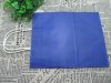 48 Bulk Kraft Paper Gift Carry Shopping Bag 22x16x8cm Dark Blue