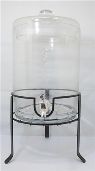 1X Apothecary Drink Beverages Dispenser Jar w/Dispay 34cm High - Click Image to Close