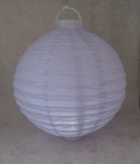 5Pcs Plain Purple Led Light Up Paper Lantern 30cm