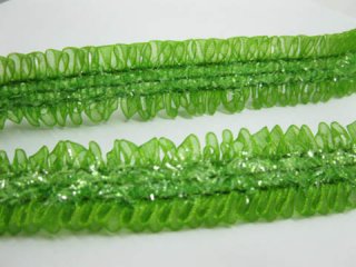 5Sheet X 25Yards Green Lace Lacemaking Craft Trim 2cm