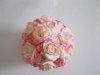 1X Wedding Pink Rose Bridal Bouquets Posie 20cm Dia.