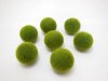 100 Green Artificial Foam Moss Ball D¡§?cor 30mm Dia.