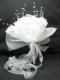 1X New Artificial Wedding Bridal Organza Bouquet