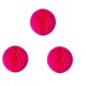 14Pcs Hot Pink Honeycomb Ball Tissue Paper Pom Poms Party Lanter