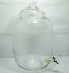 1X Apothecary Drink Beverages Dispenser Jar with Tap 40cm High