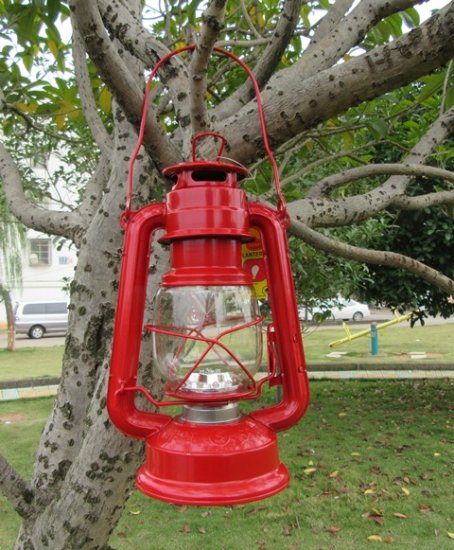 4Pcs Lotus Light Outdoor Camping Lantern Lamp Torch 12Led Red - Click Image to Close